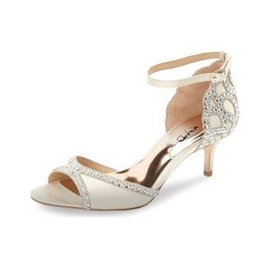 XYD Ballroom Dance Shoes Wedding Sandals for Women Pumps with Rhinestones Ankle